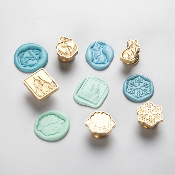 2D Leveling Mini Relief Wax Seal Stamp Head