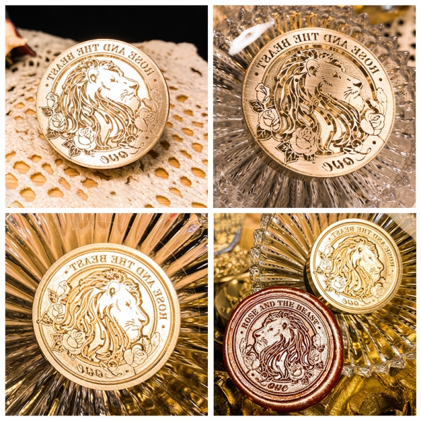 Collection Wax Stamp lion Pattern