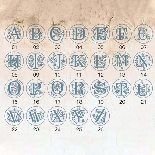 Wax Stamp English Alphabet Style