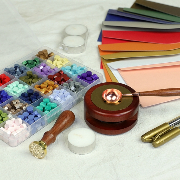Wax Seal Kit 24 Color Wax Hollow Furnace Set