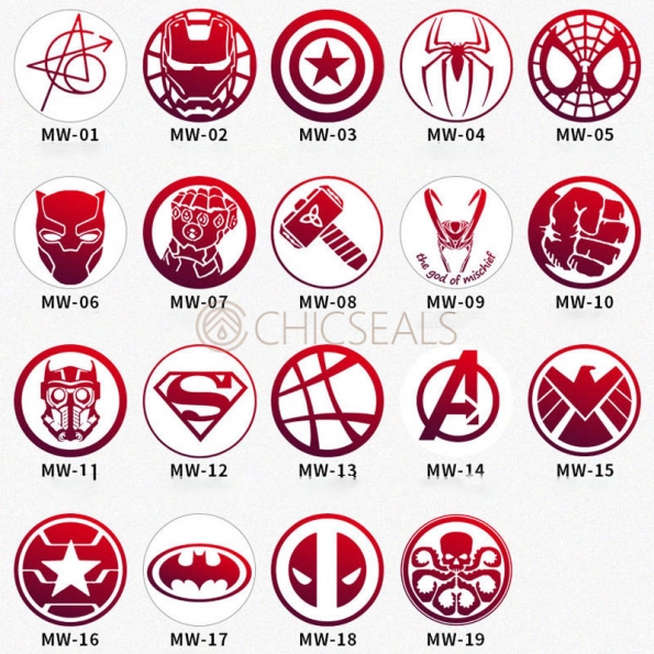 Wax Seal Stamp Heads Marvel Superhero Series