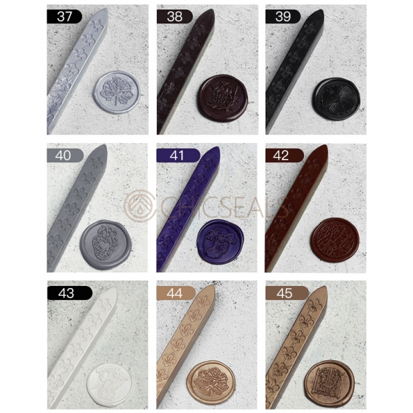 Sealing Wax Sticks 10 Iris Square Shape