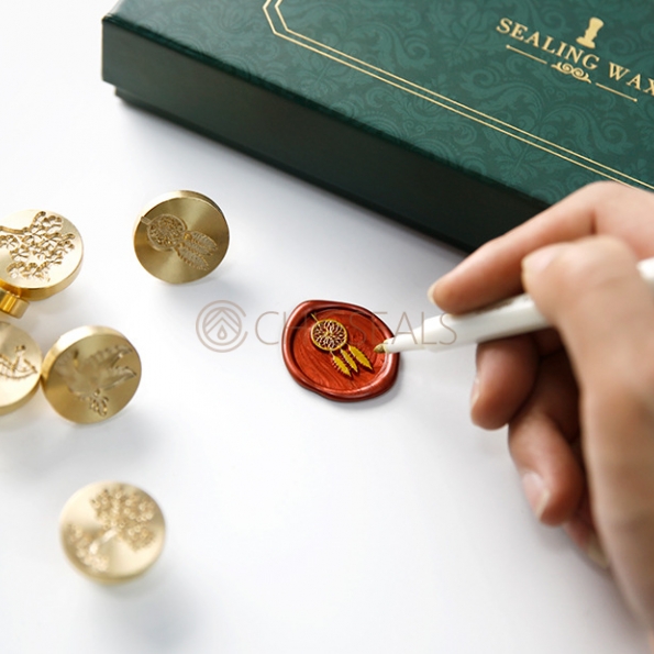 Wax Seal Kit 3 Replaceable Copper Heads H