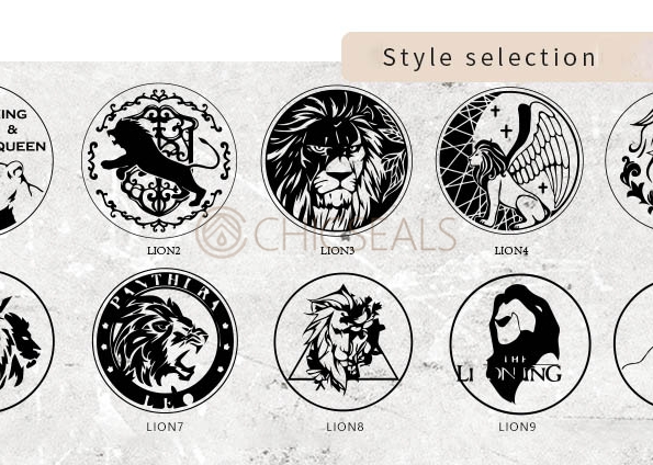 Wax Seal Stamp Heads Lion Series