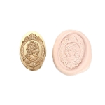Wax Stamp Heads Girl Carving