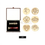 Wax Seal Kit 5 Replaceable Copper Heads A