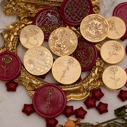 Wax Seal Stamp Heads Rose Series