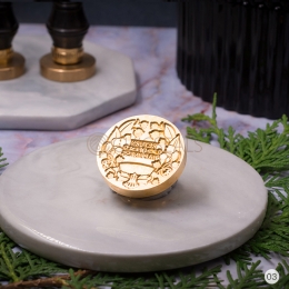 Wax Seal Stamp Heads Bell Orchid Pattern