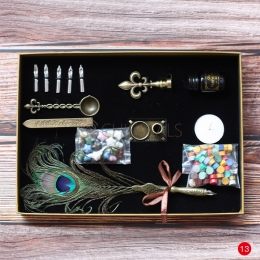 Wax Seal Kit Fire Lacquer Peacock Style