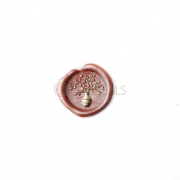 Wax Stamp Heads Vase Carving