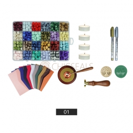 Wax Seal Kit 24 Color Wax Envelope Set