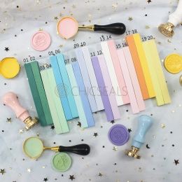 Square Matte Sealing Wax Sticks - 10 Pcs