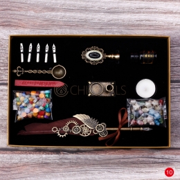 Wax Seal Kit Fire Lacquer Brown Style