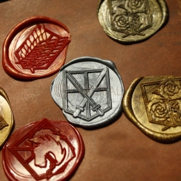 Wax Seal Anime Attacking Giant Four Corps