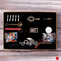 Wax Seal Kit Fire Lacquer Black Style