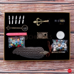 Wax Seal Kit Fire Lacquer Pearl Feather Style