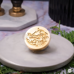 Wax Seal Stamp Heads Rose Pattern