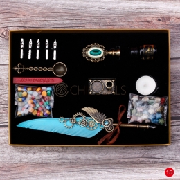 Wax Seal Kit Fire Lacquer Lake Blue Style