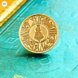 Wax Seal Stamp Heads Magic Alice Style