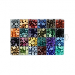 Sealing Wax Beads 24 Grid Dark Color