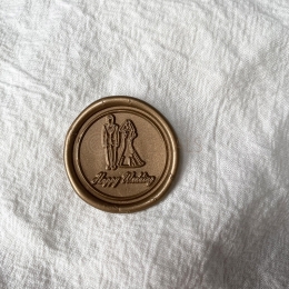 Wax Seal Happy Wedding Pattern