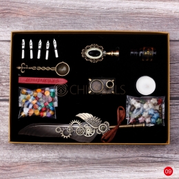 Wax Seal Kit Fire Lacquer Gray Style