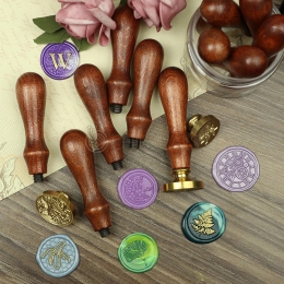 Wax Seal Handle Beech Wood Material - 5 Pieces