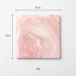 Melting Tools Pink Square Ceramic Board