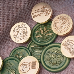 Wax Seal Stamp Head Peace Style